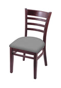 Holland Bar Stool Co. 3140 18 Chair with Dark Cherry Finish and Canter Folkstone Grey Seat