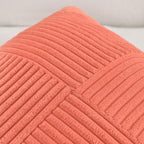 Fancy Homi Coral Lumbar Decorative Throw Pillow Covers 12X20 Inch For Living Room Couch, Rustic Farmhouse Boho Home Decor, Soft