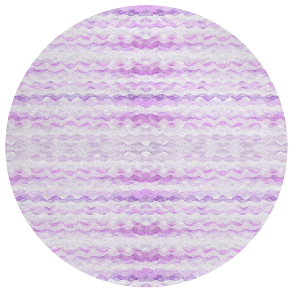 Seabreeze Sz16 Purple Coastal Rug Round 8' X 8'