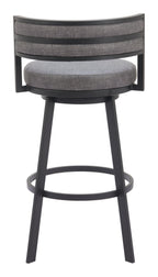 Zuo Gimsby Swivel Barstool Gray