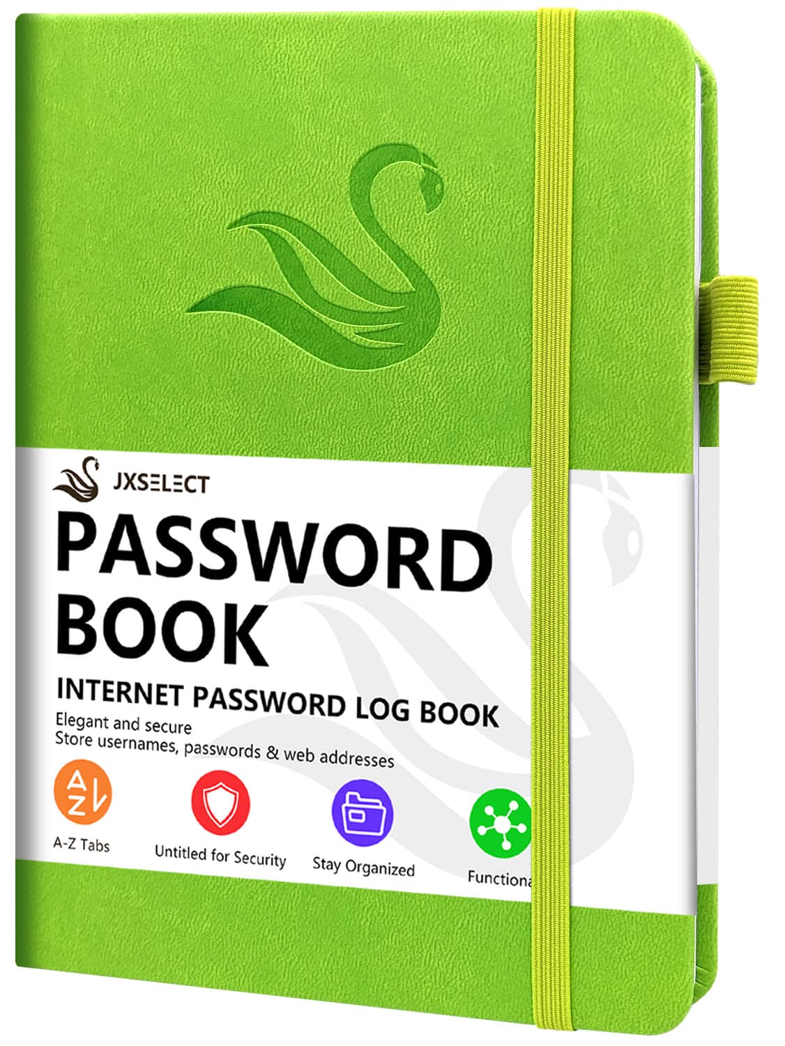 Elegant Password Book With Alphabetical Tabs - Hardcover Password Book For Internet Website Address Login - 5.2' X 7.6' Passwo