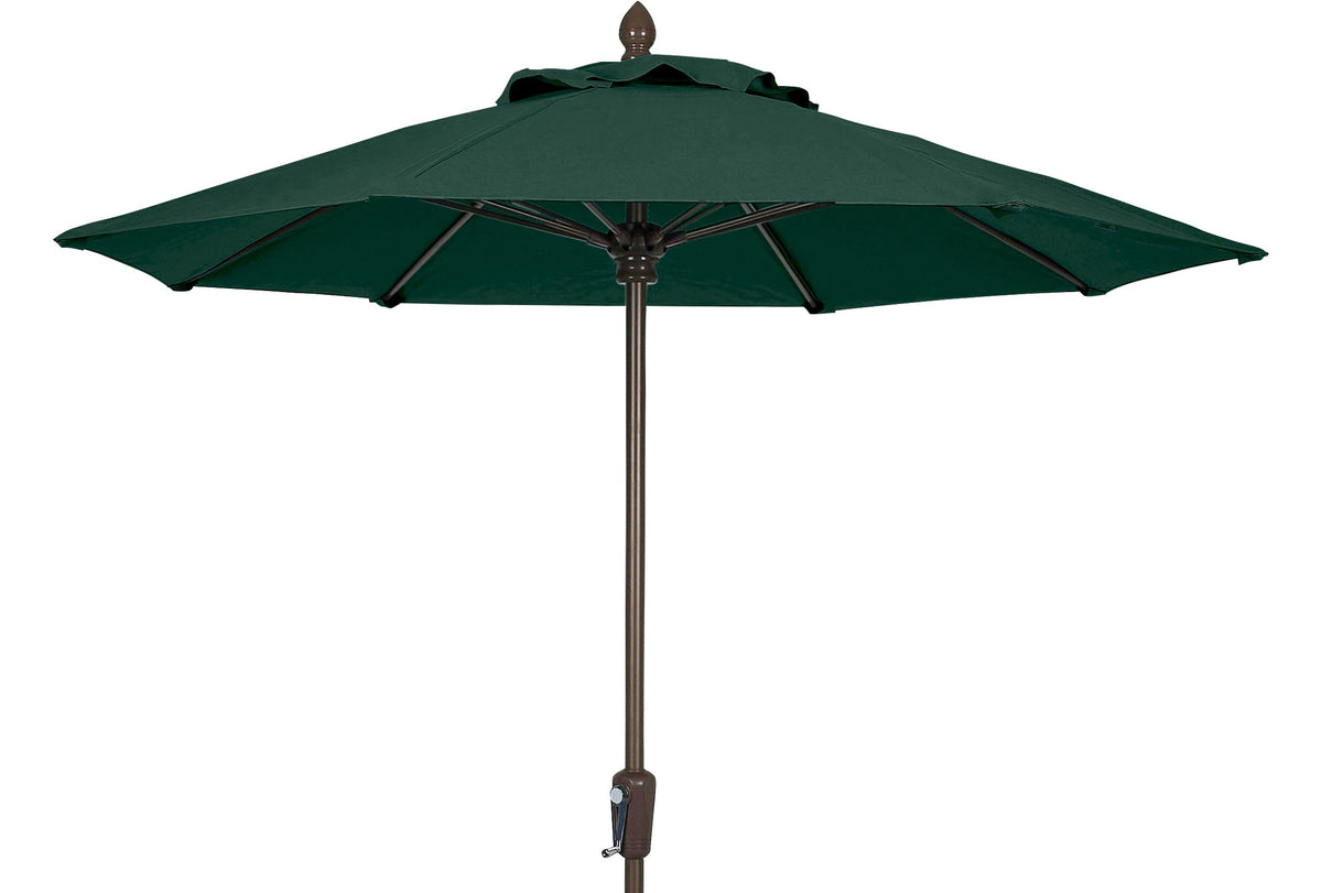 Fiberbuilt Umbrellas 7Mcrcb-8603 Market Umbrella, 7.5' Marine Grade Canopy, Forest Green