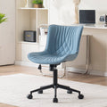 Younike Office Chair, Adjustable Swivel Armless Desk Chair With Wheels, Aesthetic Home Office Computer Task Chairs, Modern Faux