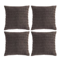 Fancy Homi 4 Packs Boho Dark Brown Decorative Throw Pillow Covers 26X26 Inch For Living Room Couch Bed Sofa, Rustic Modern Farmh