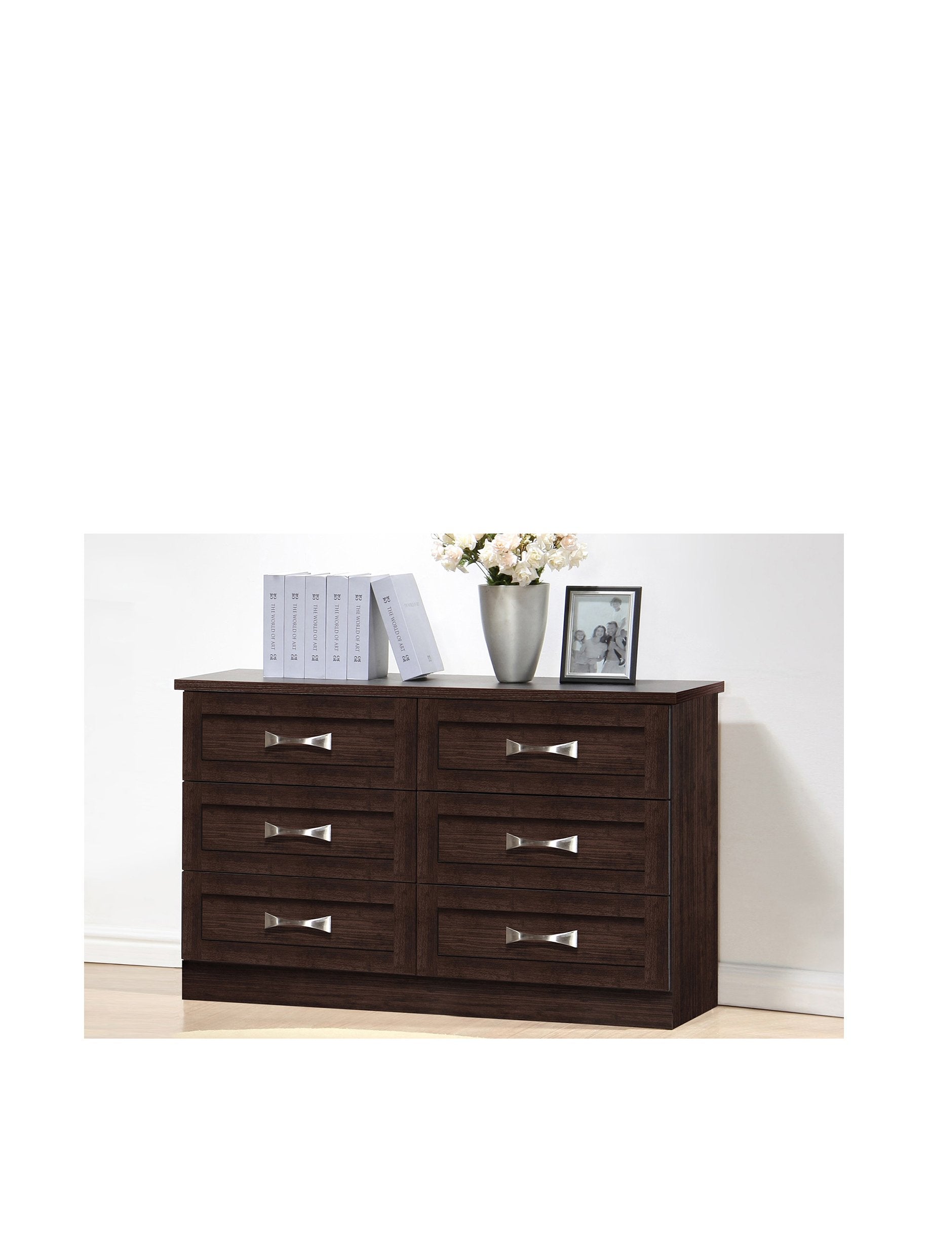 Baxton Studio BR888003-Wenge cabinets, 15.6LX46.8WX29.64H, Dark Brown