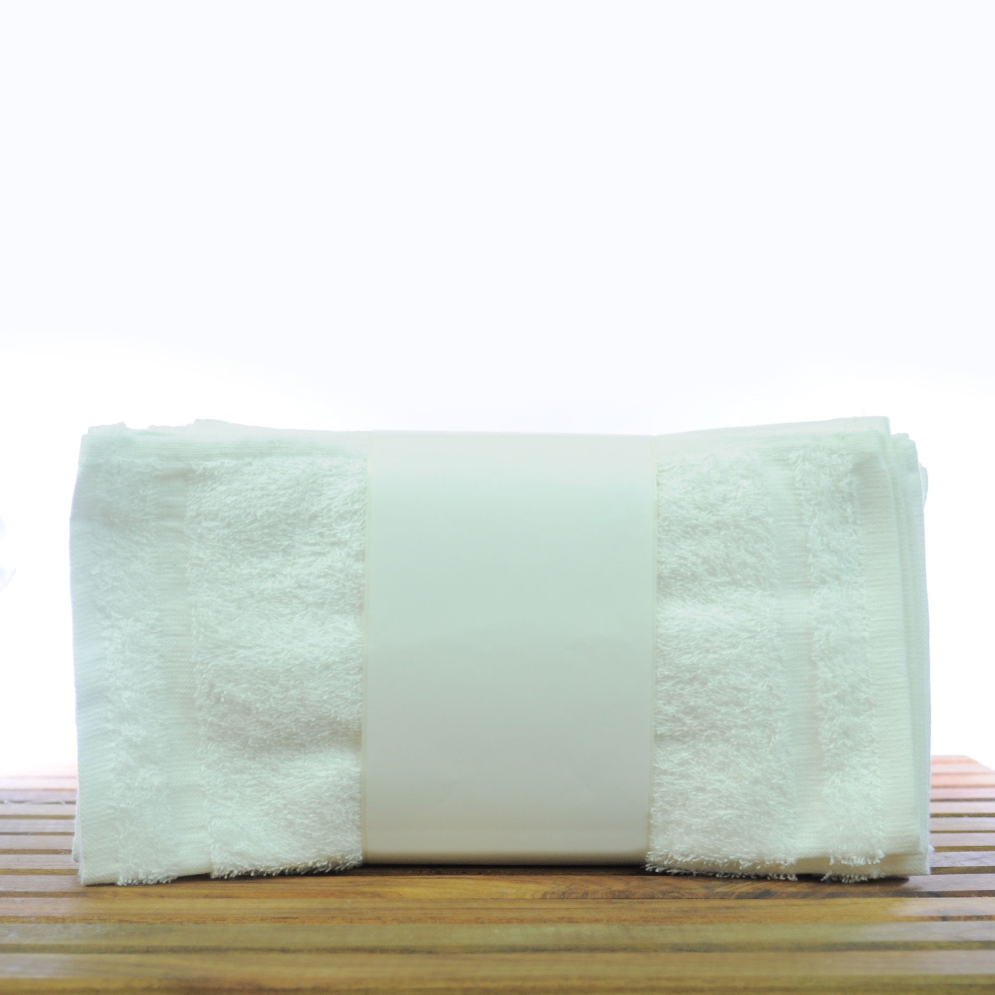 Bc Bare Cotton Eco Cotton Washcloths - Cam Border - White - Set Of 60