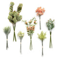 Ling's Moment Artificial Greenery Stems Box Set, 35pcs with 7 Kinds of Faux Greenery Picks for DIY Bridal Bouquets Wedding Flora