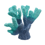 Afadorable Resin Coastal Coral Home Decor, Faux Blue Coral Reef Nautical Beach Decorations, Beach Theme Living Room Bedroom Cabi