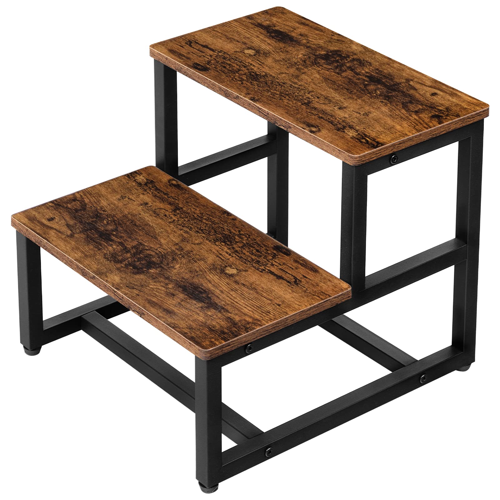 Hoobro Step Stools For Kids, Toddler Step Stool, Kids Potty Training Wooden Stool, For Bathroom, Kitchen, Bedroom, Sturdy And Stable, Rustic Brown Bf12Jd01