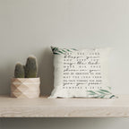 Kongmotree Bible Verse Throw Pillow Cover, Blessing Gift, Scripture Art, Scripture Sayings, Bible Quote, Numbers 6:24-26, Church