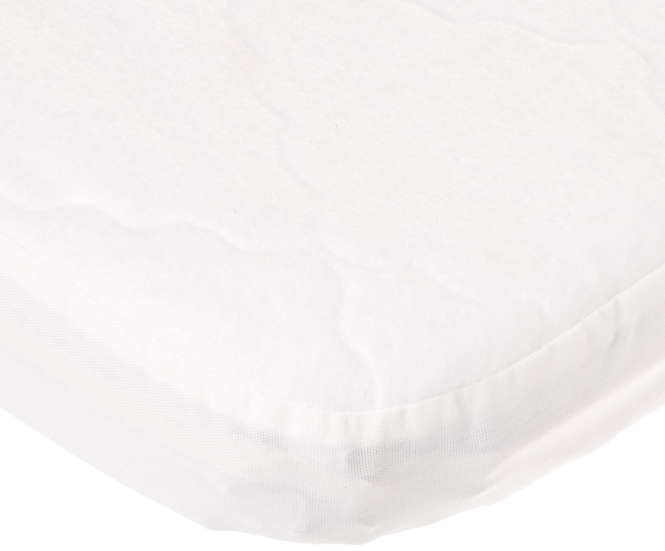 Babydoll Bedding Fitted Waterproof Cradle Mattress Protector, 15X33, White