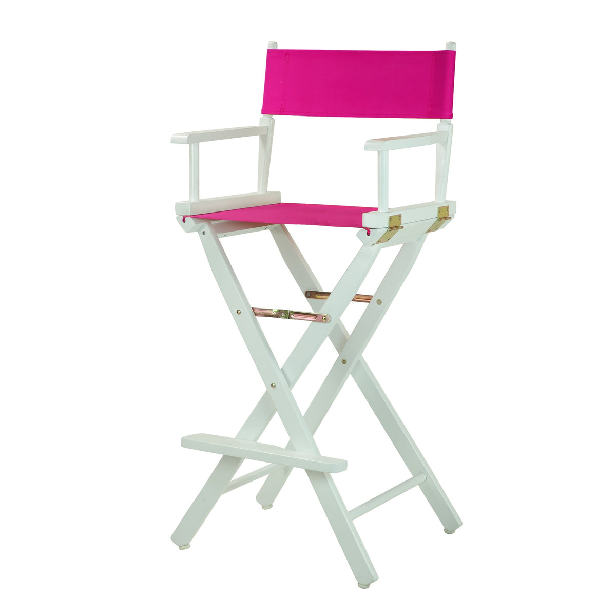 Casual Home 230-01/021-30 Director Chair, 30&quot; - Bar Height, WhiteFrame/Magenta Canvas