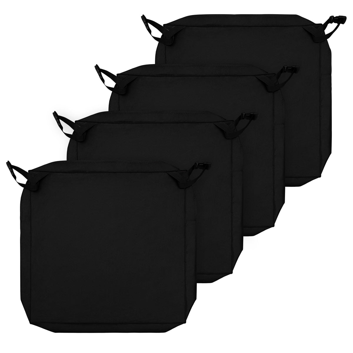 Easy-Going Waterproof Patio Outdoor Cushion Covers Replacement 24X22X4 Inch 4 Pack Non-Slip Set Cushion Slipcover With Zipper An