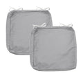 Sqodok Patio Cushion Covers 18X18 Waterproof Outdoor Cushion Covers Replacement 2Pack Patio Cushion Seat Slicovers With Ties For