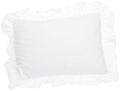 Fresh Ideas Ruffled Pillow Sham 2 Pack, Standard, White (Fre30102Whit07)