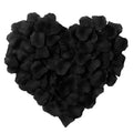 YoungLove 1000 Pieces Black Rose Petals Artificial Fake Rose Valentine Petals Wedding Party Decorations, Black