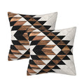 Geometric Black Brown Throw Pillow Cover Boho Geometric Farmhouse Decorative Throw Pillowcase Indoor Outdoor Cushion Cover Triba