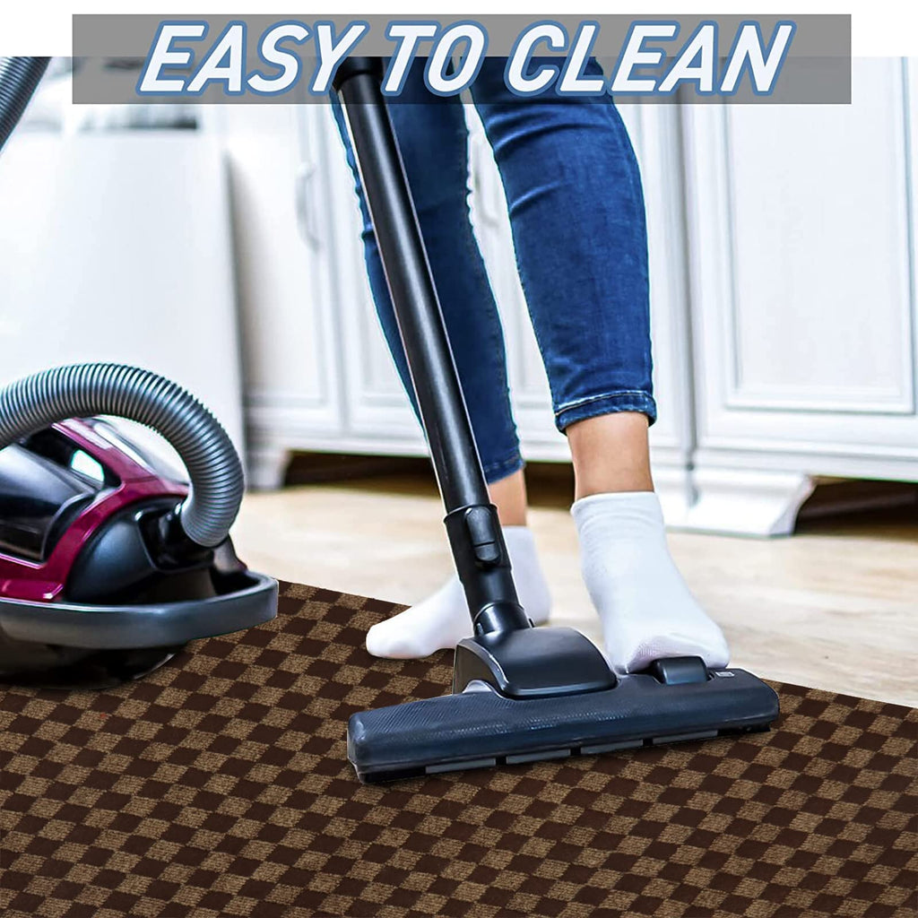 Freadem Runner Rugs 2' X 68' Indoor Outdoor Carpet Runner, Area Rugs With Anti-Slip Rubber Backing For Aisle Hallway Balcony Gar