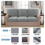 H.Versailtex 2024 New Trend Multi-Pieces Sofa Slipcovers For 3 Seat Cushion Couch High Stretch Couch Cushion Covers Jacquard Tex