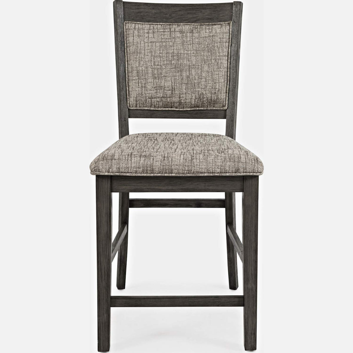 Jofran Altamonte Upholstered Stool Counter Barstool Set, 20X24X42, Brushed Grey