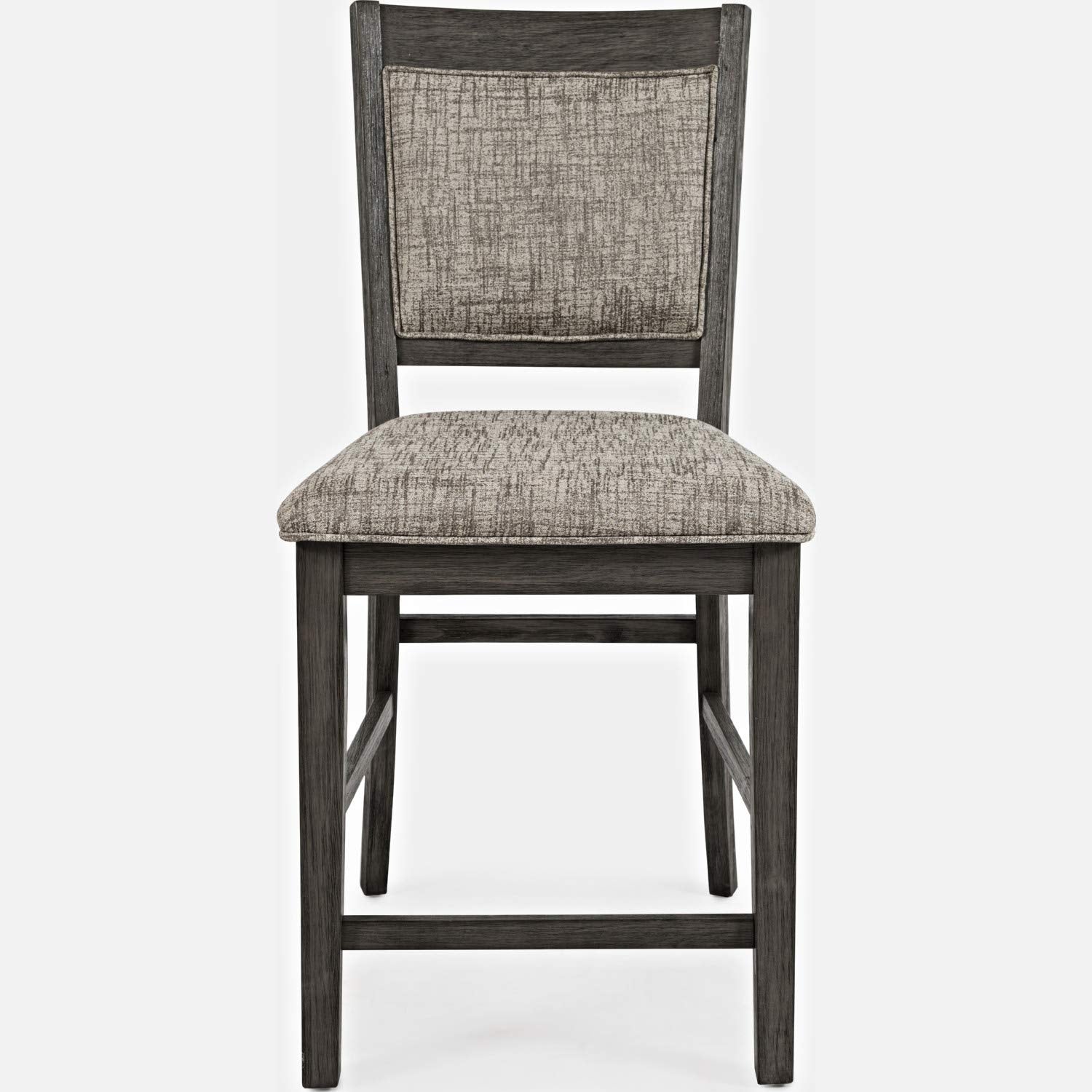 Jofran Altamonte Upholstered Stool Counter Barstool Set, 20X24X42, Brushed Grey