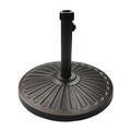 Sunnyglade 18' 26.5-Lbs Outdoor Living Heavy Duty Round Antiqued Patio Umbrella Base (26.5Lb)