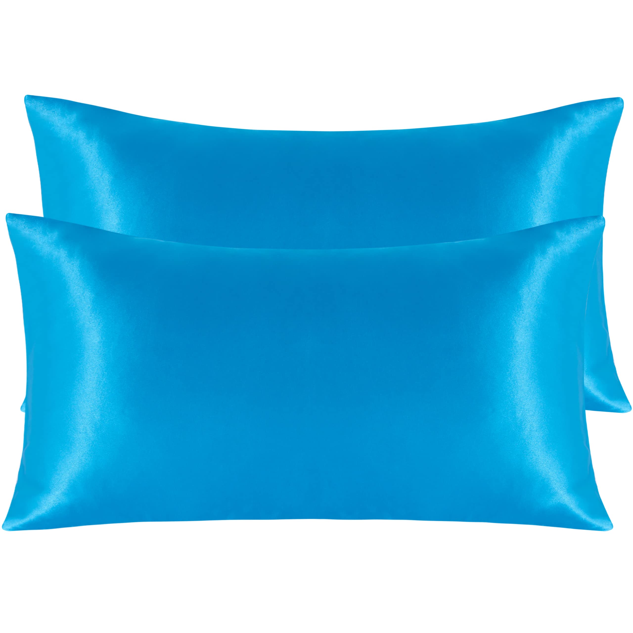 Ntbay 2 Pack Satin King Pillowcases For Hair And Skin, Luxurious And Silky Pillow Cases With Envelope Closure, 20X40 Inches, Roy