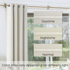 Koufall 52X105 Inches Long Beige Blackout Curtains For Living Room