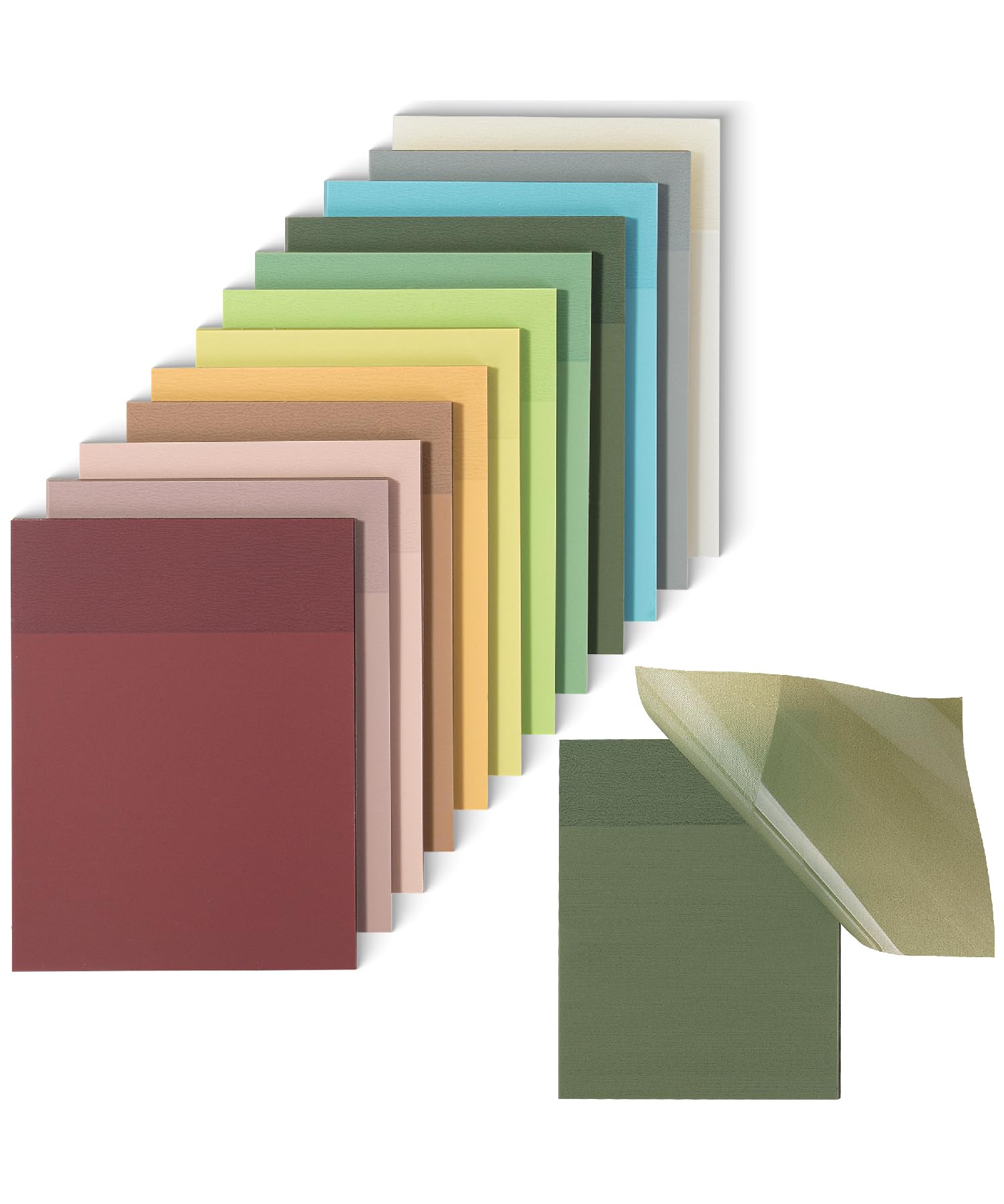 Mr. Pen- Transparent Sticky Notes, 3'4', 600 Sheets, Vintage Colors, See Through, Translucent, Clear