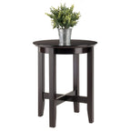 Ergode Deluxe Wood Sasha Accent Table | Sleek Curved Design | Ample Storage | Black Finish | Multiple Finishes Available | Assembly Hardware Included | 20' W x 20' D x 27' H (92118-VV)