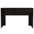 FM FURNITURE Tampa Writing Desk with Drawer, Black