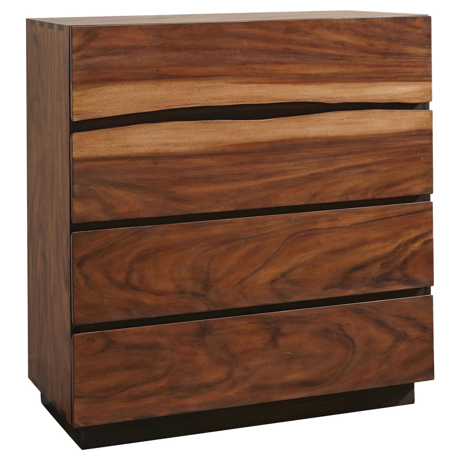 Coaster Madden 4-Drawer Chest, Smokey Walnut/Coffee Bean