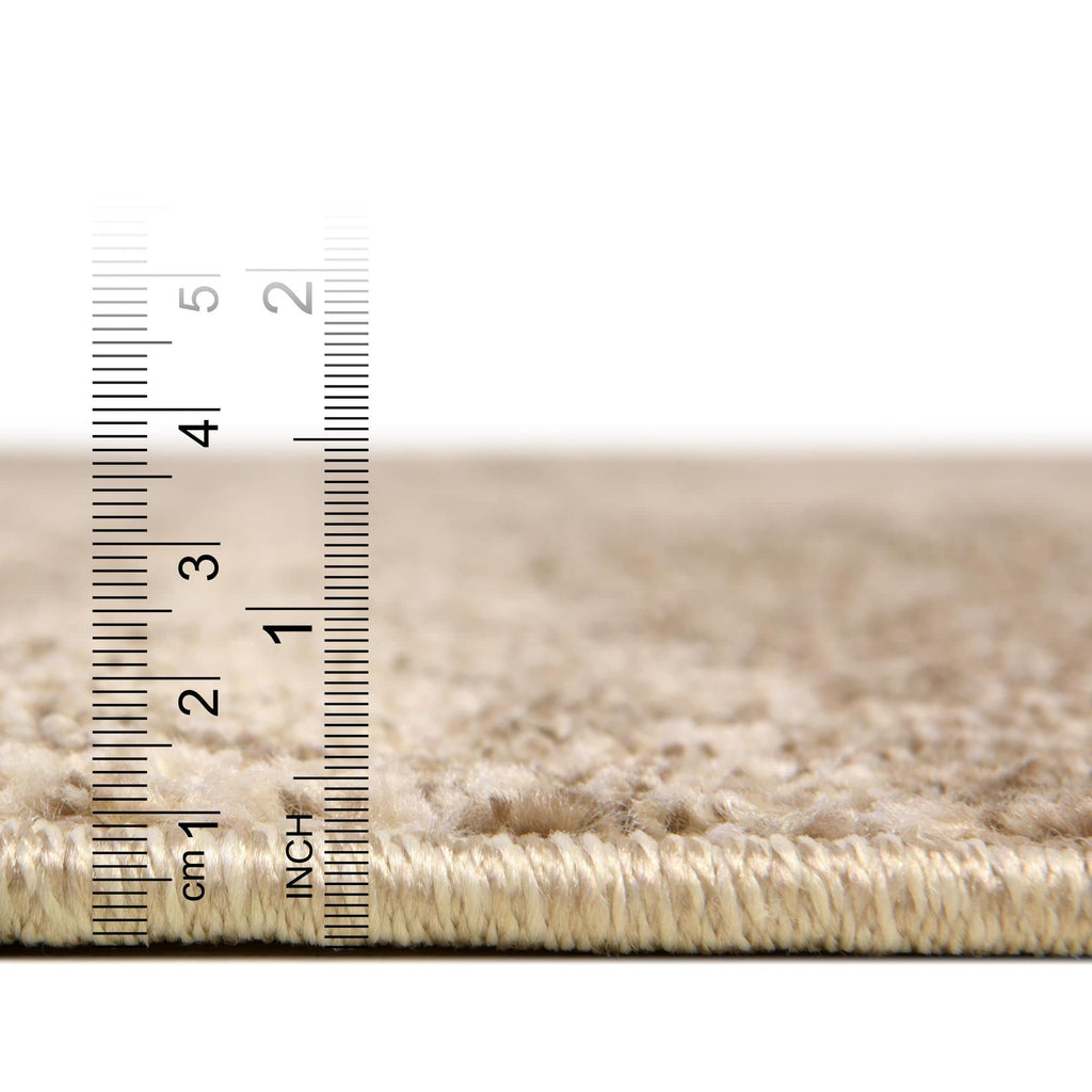 Unique Loom Del Mar Collection Area Rug - Lucille (4' 1'' X 6' 1'' Rectangle, Bone Beige)