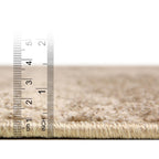 Unique Loom Del Mar Collection Area Rug - Lucille (4' 1'' X 6' 1'' Rectangle, Bone Beige)