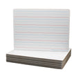 Flipside Products 9 x 12 Magnetic Lined Two-Sided Dry Erase White Boards, Class Pack, Double Sided Lapboard for Class, Reusable 