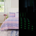 Cokouchyi Twin Comforter Sets For Boys Girls, Unicorn Glow In The Dark Kids Bedding Sets, 5 Pcs Twin Bed In A Bag With Comforter