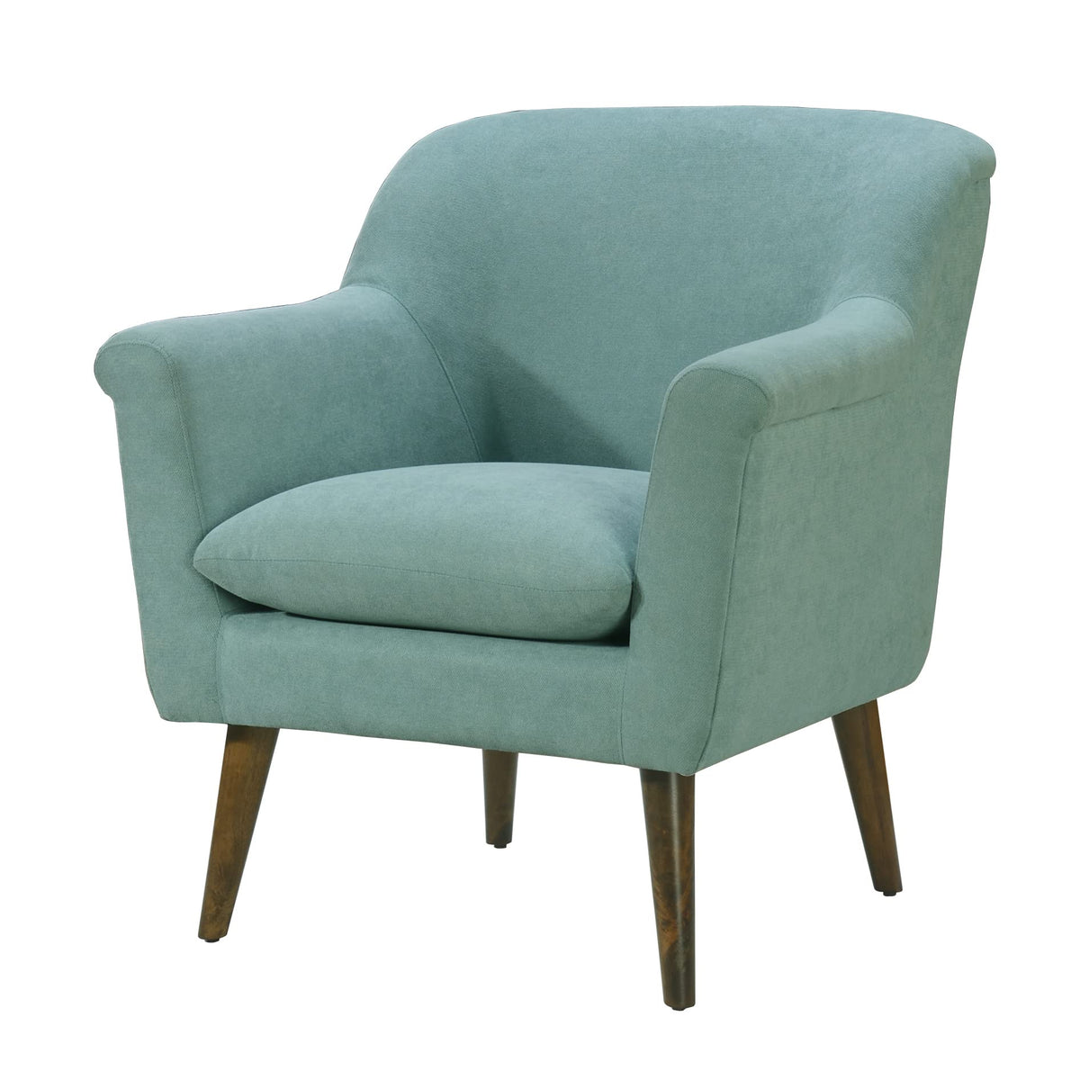 Lilola Home Shelby Aquamarine Teal Woven Fabric Oversized Armchair