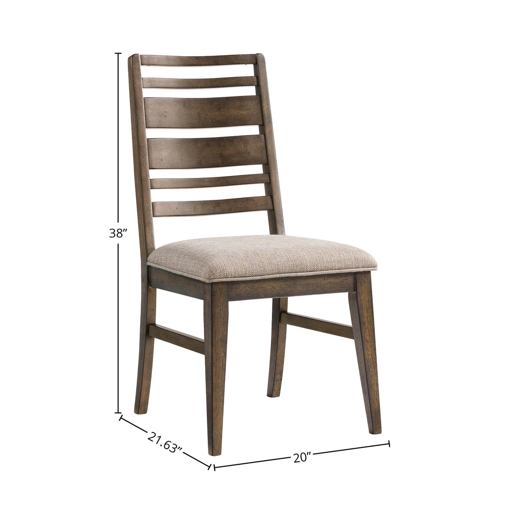 Intercon Kauai Ladder Back w/Cushion Seat(Set of 2) Dining Chair, Brown
