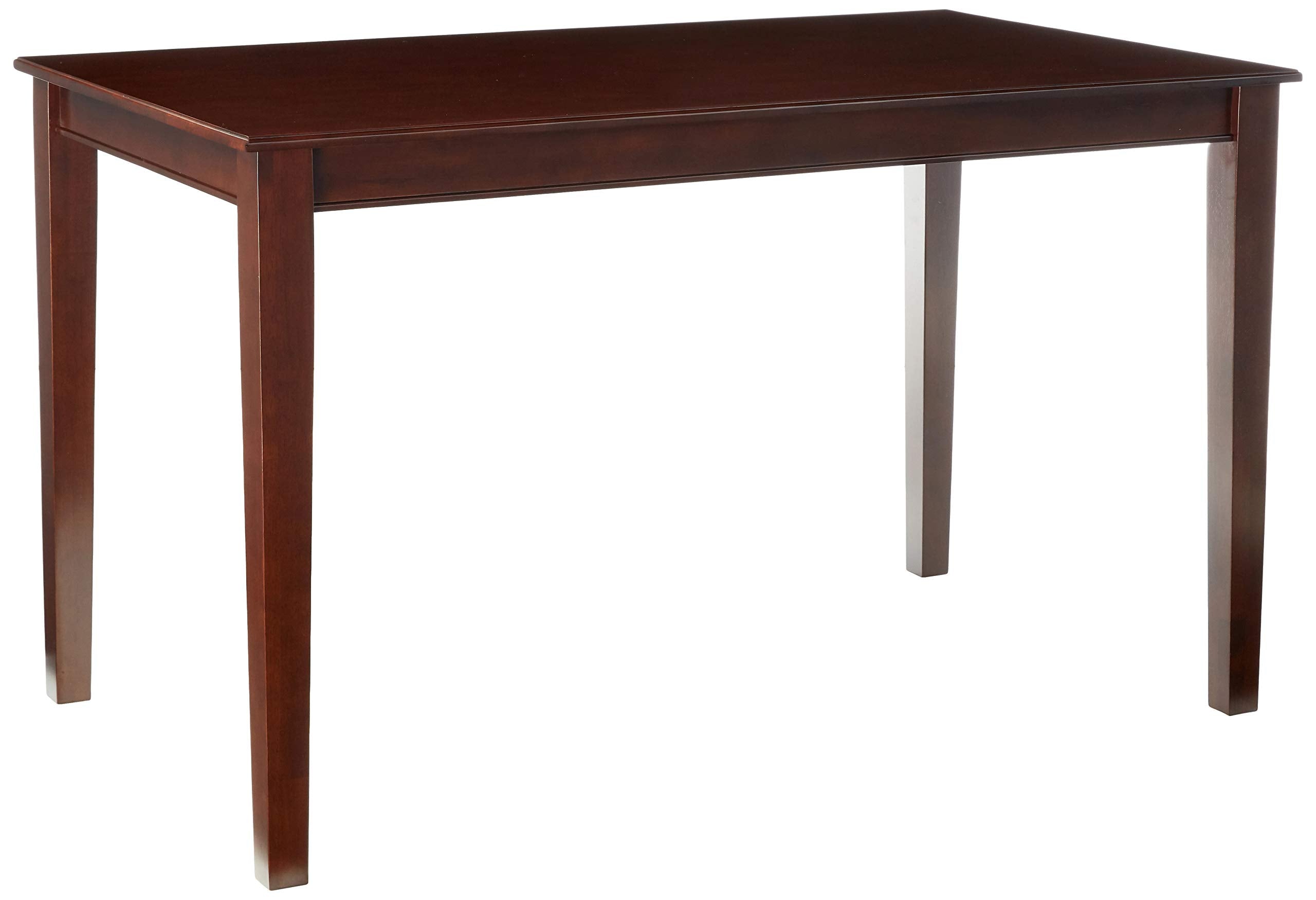 East West Furniture DUT-MAH-H Dudley Counter Height Dining Table - a Rectangle Dinner Table Top with Sturdy Legs, 36x60 Inch, Mahogany