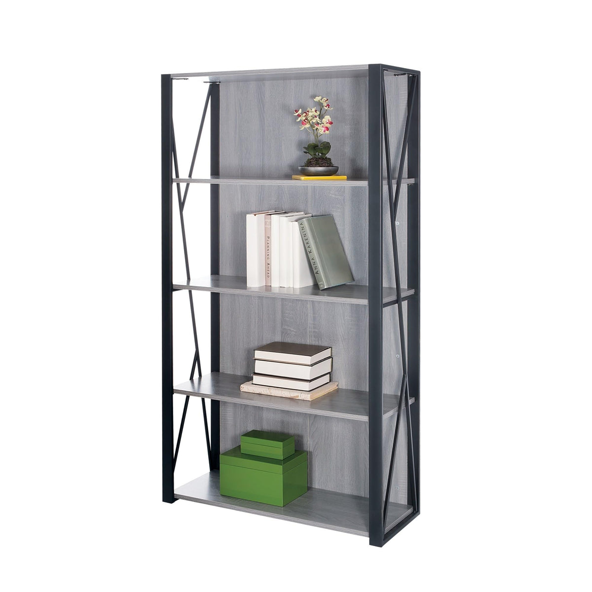 Safco Products 1903Gr Mood Bookcase, Gray