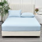 PHF 100% Rayon Derived from Bamboo Cooling Fitted Sheet King Size for Hot Sleeper, 16'' Deep Pocket, 2.5cm Wider Strong Elastic 