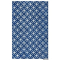 Rizzy Home Alora Decor Holland 5' X 8' Geometric Blue/Ivory Hand-Tufted Area Rug