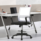 Paylesshere Gaming Chair Ergonomic Computer Chair Office Chair Video Game Chairs With Lumbar Support Desk Chair Armrest Mid Black Cushion Swivel Rolling Chair With Wheels For Home Office (White)