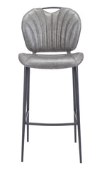 Zuo Terrence Barstool Vintage Gray