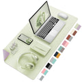 Aothia Double-Sided Desk Pad, Large Mouse Pad, Office Desk Mat, Non-Slip Pu Leather Desk Blotter, Laptop Desk Pad, Waterproof De