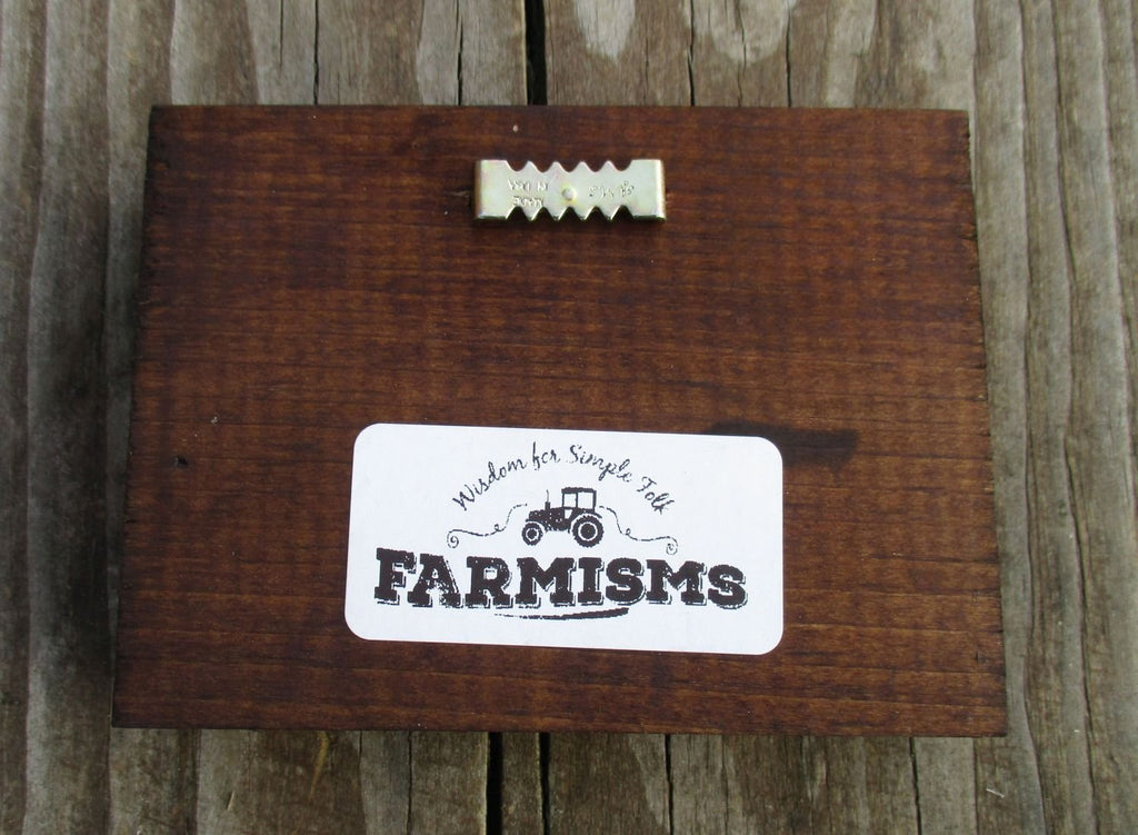 Farmisms 4X3 Inspirational Wooden Rustic Country Signs For Country Farm Living -Manure Happens