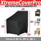 24X24X36 Uv-Proof Waterproof Furniture Patio Cover 24L X 24W X 36H Breathable Dust Proof Sofa Table Chair Storage Bar High Chair