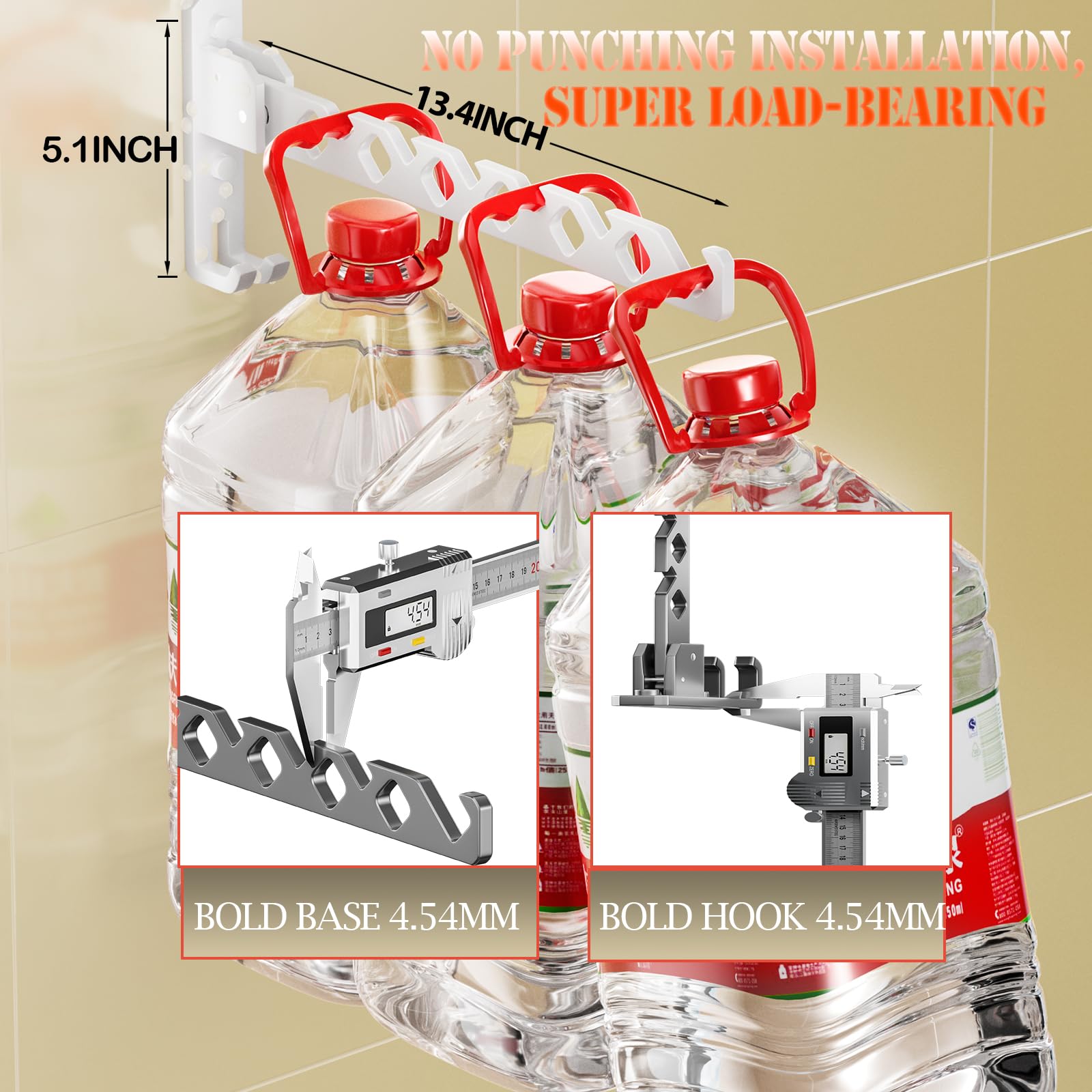 Dr.Dj Wall Mount Coat Hanger Holder White Clothes Drying Organizer Rack Garment Hooks Aluminium Retractable Folding Indoor Wall