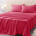 Homilay Full Size Bed Sheet Set - 4 Piece Soft Microfiber Sheets With Deep Pockets, Cooling Technology, And Wrinkle-Free Pillowc