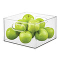 iDesign Plastic Storage Bin with Handles, Clear